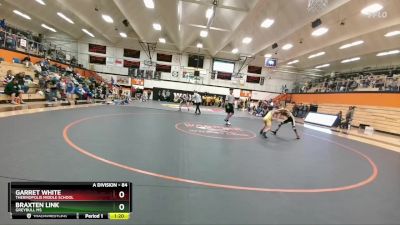 84 lbs Round 3 - Garret White, Thermopolis Middle School vs Braxten Link, Greybull MS