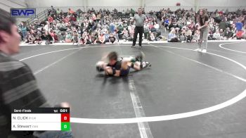 43 lbs Semifinal - Noah CLICK, Roland Youth League Wrestling vs Asher Stewart, Vian Wrestling Club