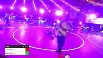 70 lbs Final - Zion Enciso, Casper WC vs Crew Downing, Wyoming Underground