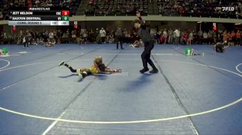 65 lbs Cons. Round 2 - Daxton Destival, Wapsie Valley vs Jett Nelson, Outlaw Wrestling Club
