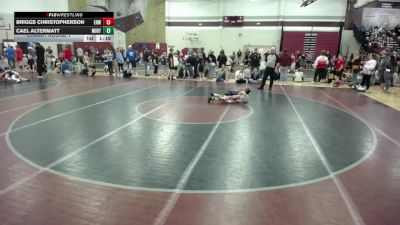 82 lbs Champ. Round 1 - Cael Altermatt, New Ulm Rolling Thunder Wrestling Club vs Briggs Christopherson, Elk River Wrestling