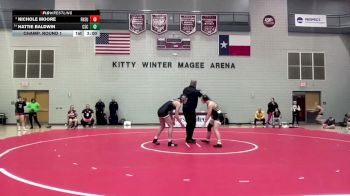 138 lbs Champ. Round 1 - Nichole Moore, Fort Hays State vs Hattie Baldwin, Chadron