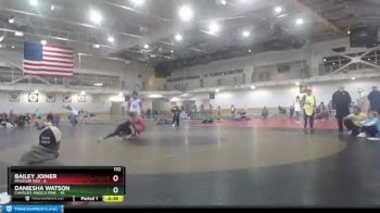 132 lbs Round 1 (4 Team) - Daniesha Watson, Charlies Angels Pink vs Bailey Joiner, Missouri Red