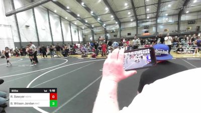 90 lbs Rr Rnd 2 - Rudy Sawyer, Hotshots Wrestling vs Bradyn Wilson Jordan, Mat Demon WC