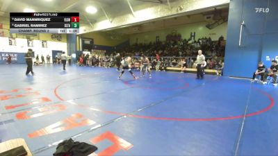 144 lbs Champ. Round 2 - David Mannriquez, Elsinore vs Gabriel Ramirez, Sultana