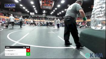 52 lbs Final - Slayde Bagwell, Tuttle Wrestling vs Samuel Airington, Saints Youth Wrestling Club