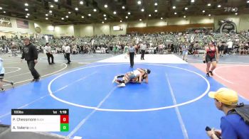 100 lbs Round Of 16 - Pasen Chessmore, Buckaroo WC vs Alijah Valerio, Caldwell WC
