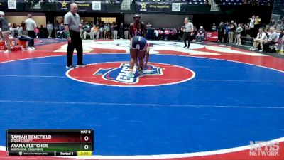 145 lbs Semifinal - Tamiah Benefield, Dodge County vs Ayana Fletcher, Northside, Columbus