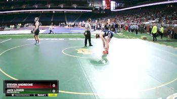 D1-215 lbs 5th Place Match - Jack Lower, Rochester HS vs Steven Andreone, Roosevelt HS