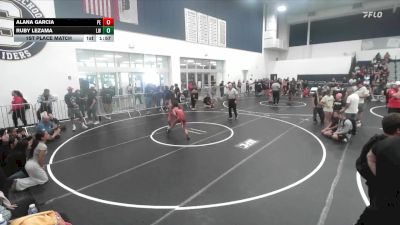 110 lbs 1st Place Match - Ruby Lezama, Lancers WC vs Alana Garcia, Poway Elite