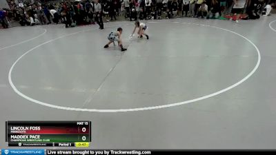 67 lbs Champ. Round 2 - Lincoln Foss, Minnesota vs Maddex Pace, Champions Wrestling Club