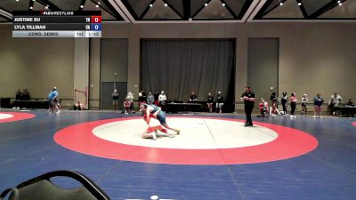 110 lbs Cons. Semis - Justine Su, TN vs Lyla Tillman, CA