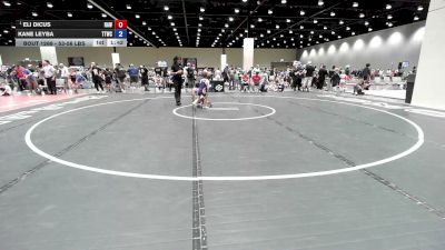 53-56 lbs Champ. Round 2 - Eli Dicus, Raw vs Kane Leyba, Team Tulsa Wrestling Club
