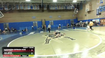 130lbs Cons. Round 3 - Alexandra Estrada Rangel, Ephrata (Girls) vs Ava Benn, Aberdeen (Girls)