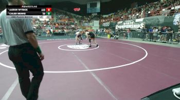 175 lbs 3rd Place Match - Aaron Wyrick, Altamont-Labette County HS vs Caleb Menke, Topeka-Hayden HS