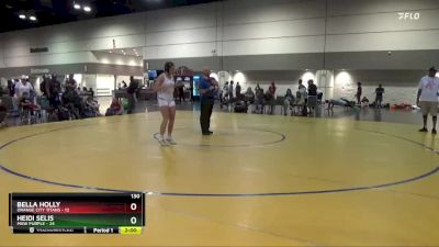 130 lbs Quarterfinals (8 Team) - Bella Holly, Orange City Titans vs Heidi Selis, MXW Purple