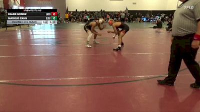 157 lbs Round 1 (16 Team) - Kaleb Gomez, Lassen College vs Markus Zahn, San Joaquin Delta College