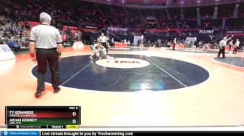 1A 120 lbs Quarterfinal - Aidan Kenney, Coal City vs Ty Edwards, Yorkville (Christian)