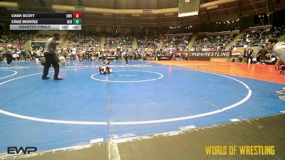 46 lbs Quarterfinal - Cash Scott, Cowboy Wrestling Club vs Cruz Montez, Steel City Reloaded