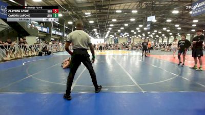 126 lbs Rr Rnd 2 - Clayton Lowe, Ohio Titan Grey vs Cahota Lafond, Journeymen Wrestling Red