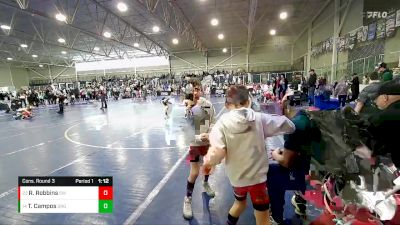 59 lbs Cons. Round 3 - Remy Robbins, Southwest Wolverines vs Trae Campos, Green River Grapplers