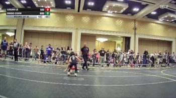 50 lbs Round Of 32 - Logan Le, Rancho Bernardo HS vs Diego Coor, Manu Wr Ac