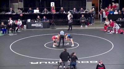 140 lbs 1st Place Match - Quinn Butler, Lemmon vs Langston Huffman, Rapid City Central