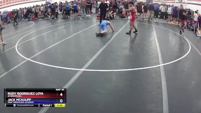 126 lbs Quarterfinal - Rudy Rodriguez Loya, GI Grapplers vs Jack McAuliff, MWC Wrestling Academy