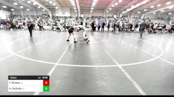 160 lbs Consi Of 32 #1 - Tyler Kinsey, VA vs Hunter Nichols, GA