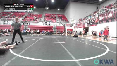 64-67 lbs Rr Rnd 2 - Braxton Richardson, Tecumseh Youth Wrestling vs Jack Rogers, Standfast