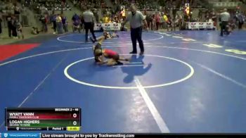 46 lbs Semifinal - Wyatt Vann, Madill Takedown Club vs Logan Highers, Second To None