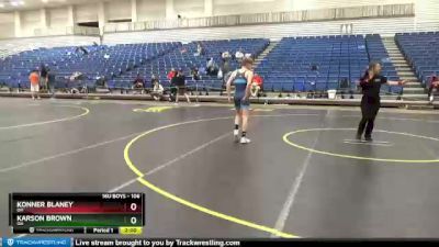 106 lbs Cons. Round 3 - Konner Blaney, OH vs Karson Brown, OH