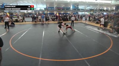 106 lbs Cons. Round 5 - Carson Wissinger, Pursuit Wrestling vs Corbin Helm, Hernando Wrestling Club