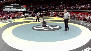 D2-120 lbs Cons. Round 1 - Caden Kaleal, West Geauga vs Greyson Conyers, Watterson