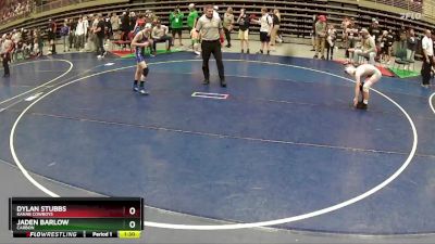 81-87 lbs Champ. Round 2 - Dylan Stubbs, Kanab Cowboys vs Jaden Barlow, CARBON