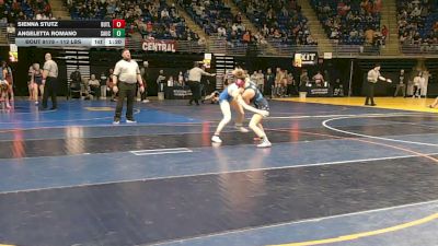 112 lbs Round Of 16 - Sienna Stutz, Butler vs Angeletta Romano, Saucon Valley
