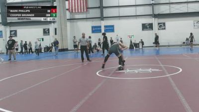 155 lbs Semifinal - Cooper Brunner, OTM Walters Wrestling vs Mark Phillips, NOVA WC