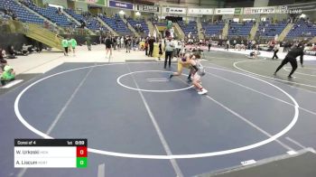 157 lbs Consi Of 4 - Wyatt Urkoski, High Plains Thunder vs Aaron Liscum, North Montana WC