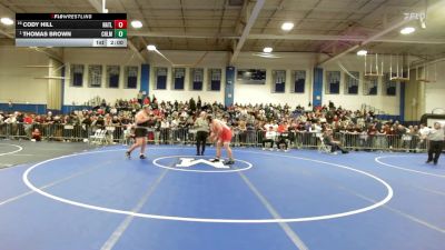 285 lbs Round Of 16 - Cody Hill, North Attleborough vs Thomas Brown, Chelmsford