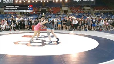170 lbs Cons. Rd Of 16 - Anastasia Simon, Iowa vs Molly Olague, Idaho