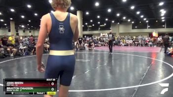 132 lbs 2nd Wrestleback (32 Team) - John Breen, Indy WC vs Braxton Chiasson, BRAWL Silver