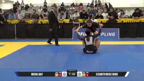Elizabeth Nicole Genge vs Michal Baly 2025 World IBJJF Jiu-Jitsu No-Gi Championship