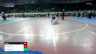 96 lbs Quarterfinal - Braxton Bacon, Bixby vs Kiah Locust, Stillwater