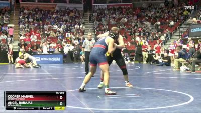 1A-285 lbs Cons. Round 2 - Cooper Marvel, Southwest Iowa vs Angel Barajas, Alta/Aurelia