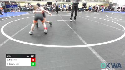 46 lbs Consi Of 4 - Wyatt Noel, Cowboy Wrestling Club vs Caulyer Cassity, Barnsdall Youth Wrestling