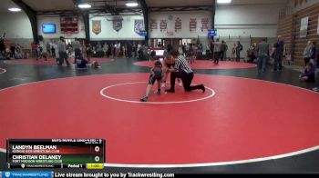 6 lbs Round 5 - Landyn Beelman, Keokuk Kids Wrestling Club vs Christian Delaney, Fort Madison Wrestling Club