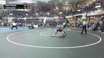 126 lbs Cons. Round 2 - Simon Watkins, Hoxie HS vs Landon Lewis, Lyons HS