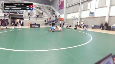 76 kg Cons. Rd Of 16 - Jadyn Pense, St. Helens High School Wrestling vs Isabella Gretzinger, Vision Wrestling
