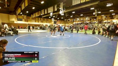 285 lbs Cons. Round 2 - Geovanni Roman, Canyon Springs vs Eric Glade, Temescal Canyon