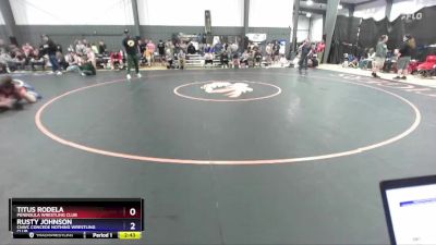 157 lbs Cons. Round 2 - Titus Rodela, Peninsula Wrestling Club vs Rusty Johnson, CNWC Concede Nothing Wrestling Club